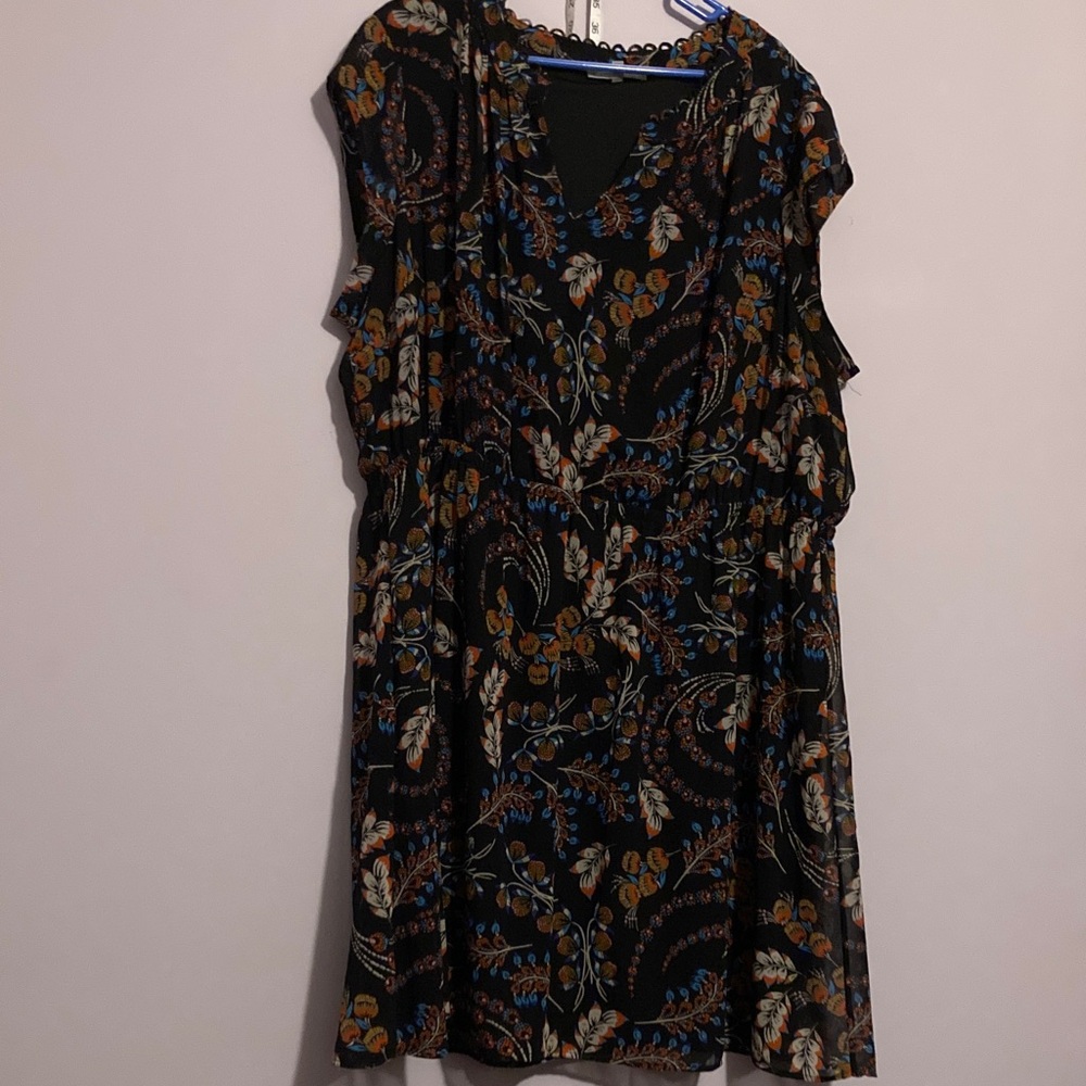 Patterned Black multicolor Dress